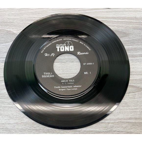Hans Christian Lumbye Tivoli Souvenir Vol 1 45 EP Tono 45084 Denmark Tippe - Picture 6 of 6